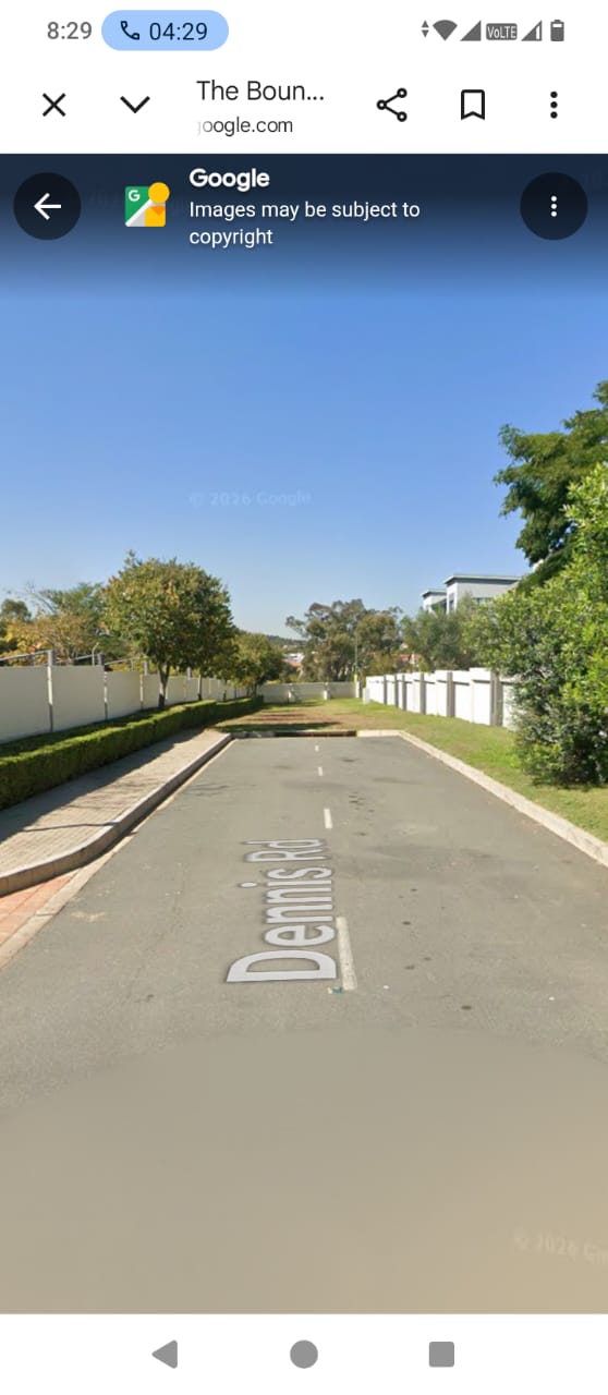 Dennis Road leading to the complex
